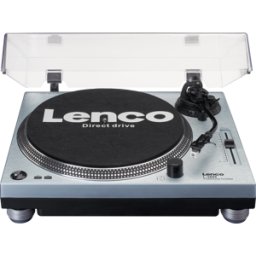 LENCO L-3809ME - Plato giratorio, estéreo, USB, metal azul