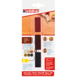 EDDING 8902-4604 - Juego de cera para reparación de suelos de madera, caoba
