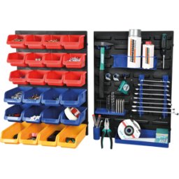 BRÜDER MANNESMANN MAN 41555 - Juego de organización de herramientas, 43 piezas