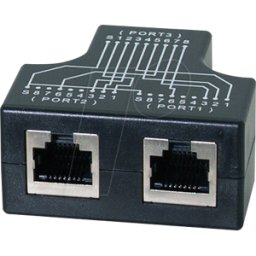 LOGILINK MP0137 - Adaptador en T, 2x RJ45 para compartir cables
