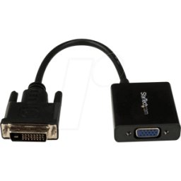 STARTECH.COM ST DVI2VGAE - Adaptador activo DVI-D macho > VGA hembra, USB micro-B..