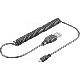 GOOBAY USB2 SP AMB SW - Cable USB 2.0, conector macho a macho Micro B, 1 m