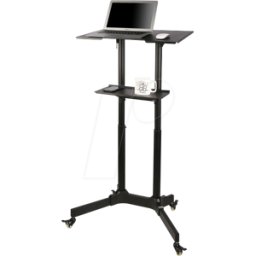 TECHLY ICA-TB-TPM-1BK - Carro para proyectores y portátiles, negro