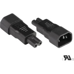 GOOD CONNECTIONS GC PA-1470S - Adaptador de red, conector IEC, C14, C7, negro
