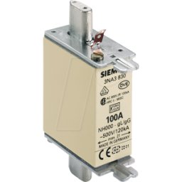 SIEMENS SIE 3NA3830 - NH fusible link, NH000, IN: 100 A, GG, UN AC: 500 V, UN DC: 250