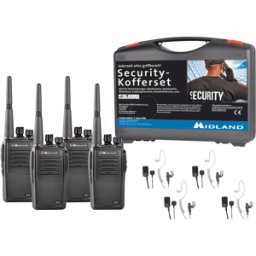 MIDLAND G15 S4 - Maletín de seguridad profesional PMR, juego de 4
