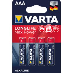 VARTA MT MICRO - MaxPower, pila alcalina, AAA, paquete de 4