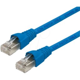 TELEGÄRTNER TG 100008646 - Cable de conexión RJ45 Cat.6a S/FTP 5 m azul