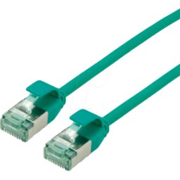ROLINE RECYCLED MATERIAL ROLINE 21453336 - Cable de interconexiones Cat.6a (clase EA) U/FTP, Slim, verde, 3
