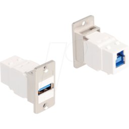 DELOCK 67164 - Módulo Keystone, toma USB tipo A / toma USB tipo B