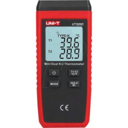 UNI-TREND UT 320D - Termómetro digital, -40 a +260°C, 2 canales