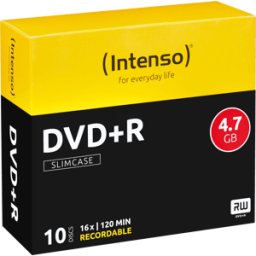 DVD+R4,7 INT10 - Intenso DVD+R 4,7GB, 10 SlimCase