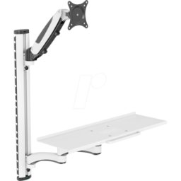 DIGITUS DA-90451 - Estación de trabajo, soporte para monitor y teclado, mont
