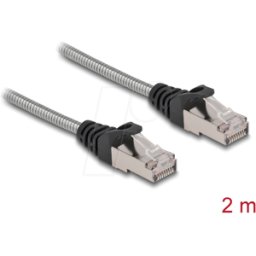 DELOCK 80109 - Cable RJ45 Cat.6A U/FTP cubierta metálica 2 m
