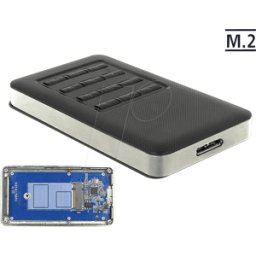 DELOCK 42594 - DELOCK externo M.2 SSD caja USB 3,0 tipo micro-B.