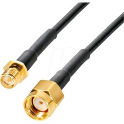 WITTENBERG WIT POLY-103368 - Cable de antena, RP-SMA macho / RP-SMA hembra, 3 m.