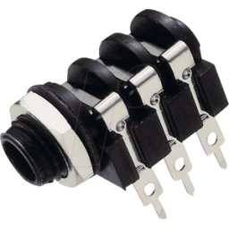FREI EBS 63P - Conector jack hembra, 6,3 mm, estéreo