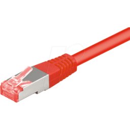 FREI PATCH-C6 025RT - Cable de interconexiones PiMF CAT 6 de 0,25 m, rojo, RJ45