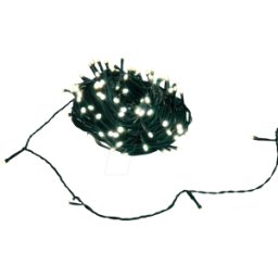 VELLEMAN NV-2424VUW - Guirnalda LED, 24 m, 160 LED, blanco cálido, 230 V.