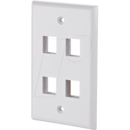 METZ CONNECT BTR 1309172402KE - Caja de conexiones Keystone US-Style 4 P blanco puro