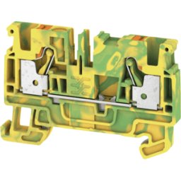 WEIDMÜLLER A2C 4 PE - Borne de paso Klippon® Connect, serie a verde / amarillo