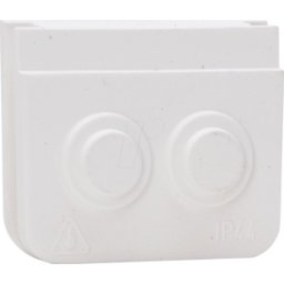 KOPP EL BE 321602004 - AZUL ELECTRIC - Entrada de cable de 2 vías, blanco &aacut