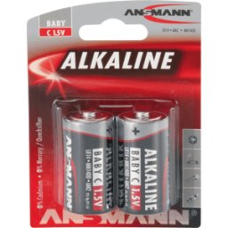 ANSMANN ANS 1513-0000 - Red, pila alcalina, C (Baby), paquete de 2
