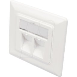 DIGITUS DN938011 - Caja vacía con placa frontal para 2 módulos Keysto