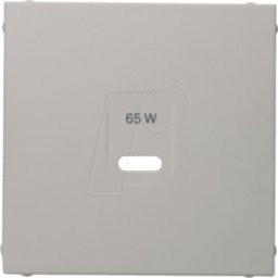 BERKER 48608989 - Pieza central para USB S.1, blanco polar brillante
