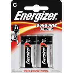 ENERGIZER EN POW 2XC - Batería alcalina, C (Baby), paquete de 2