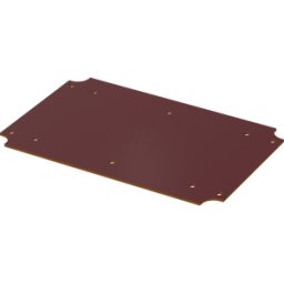 BOPLA BA 48806402 - Placa de montaje BoVersa, para BOV 211405, base de aluminio