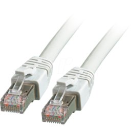 EFB-ELEKTRONIK EFB K5528GR.0,5 - Cable de interconexiones RJ45 S/FTP, Cat.8.1,BC, LSZH, 0,5 m, gr