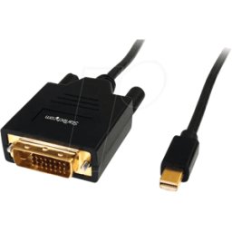 STARTECH.COM ST MDP2DVIMM6 - Cable mini DP enchufe a DVI enchufe, 1,8 m..