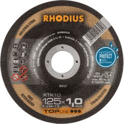 RHODIUS RHO 206167 - Hoja, acero inoxidable, 125 mm, 1 mm, XTK10, 22,23 mm