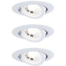 PAULMANN PLM 92985 - Luminaria empotrada, 4,8 W, 3000 K, 70°, redonda, Blanco mate, c
