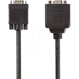 NEDIS N CCGP59120BK02 - Cable, conector VGA > 2x conector VGA, 0,2 m, negro