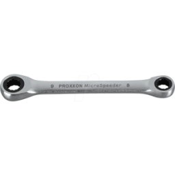 PROXXON 23241 - Llave de trinquete anillo, SW 8 / 9, micro-speeder