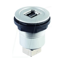 SCHLEGEL RRJ USB BB - Conector USB a socket - tipo B, plata