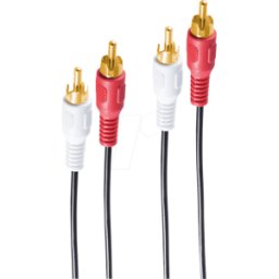 SHIVERPEAKS SHVP BS40502 - 2 enchufes RCA a 2 enchufes RCA, chapado en oro, 1,5m