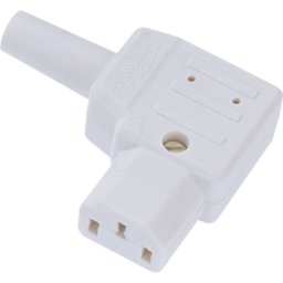 BACHMANN BACH 915.973 - Enchufe de electrodoméstico frío C13, blanco