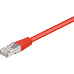 FREI PATCHKABEL 025RT - Cable Cat.5e de 0,25m, rojo, cable de red RJ45