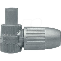 AXING CKS 4 - IEC, conector coaxial, conector de antena, acodado, fundici&oacu