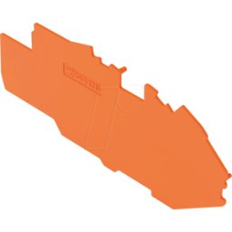 WAGO 2216-7792 - Placa final e intermedia, 1 mm de grosor, naranja