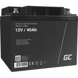 GREEN CELL GC AGM22 40AH - Batería de plomo-vellón, AGM, 12V, 40 Ah