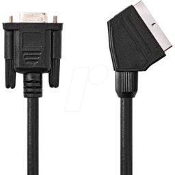 NEDIS N CVGL31550BK20 - Cable SCART, conector SCART conector VGA, 2.00m, redondo