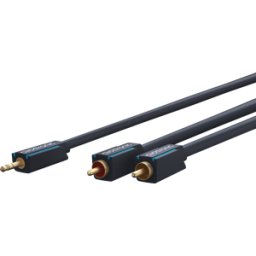 CLICKTRONIC CLICK 70471 - Cable adaptador, conector jack de 3,5 mm a 2 RCA, 10 m