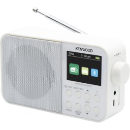 KENWOOD KW CR-M30DAB-W - Radio DAB+/FM, pantalla TFT, Bluetooth, batería
