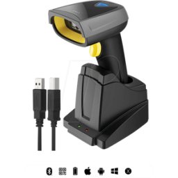 INATECK BCST52SW - Escáner de código de barras, 2D, Bluetooth/Wireless/USB, negro
