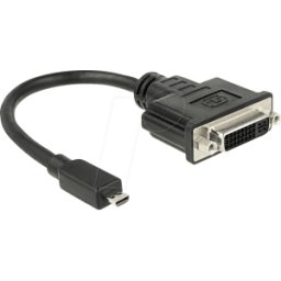 DELOCK 65563 - Adaptador HDMI, conector HDMI Micro D a conector DVI 24+5