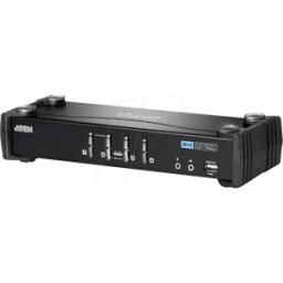 ATEN CS1764A - Conmutador de escritorio KVM USB/DVI de 4 puertos - Hub USB